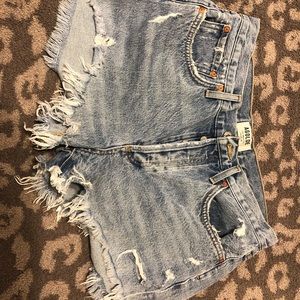 Agolde cut off high waisted shorts